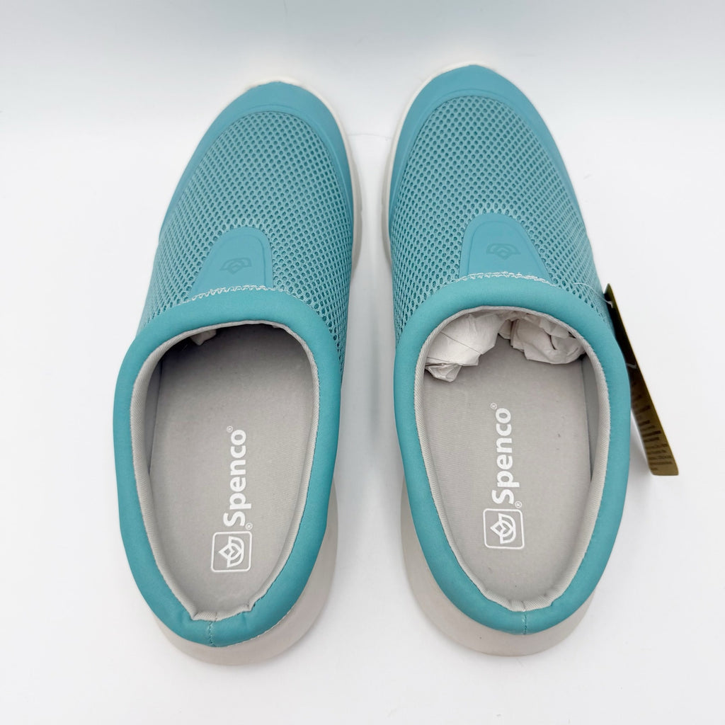 Spenco Womens Bliss Slip-on Shoes Size 10 B Aqua Blue Casual Mules NIB