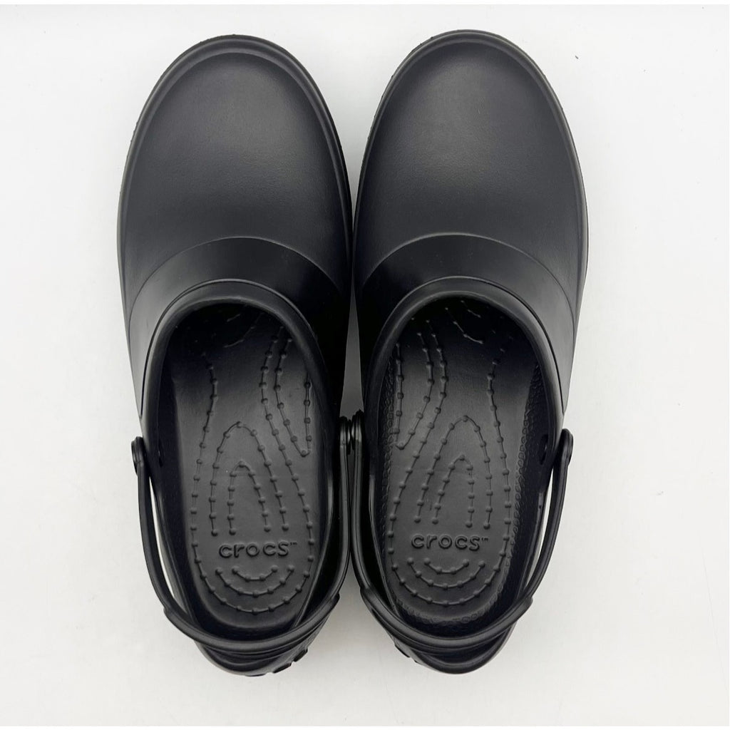 Crocs Women's Mercy Work Clogs Size 9 Black Slip On Slip Resistant NWOB