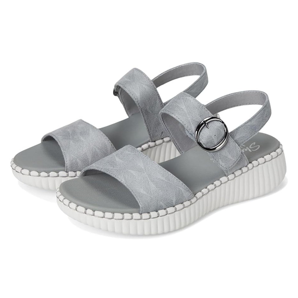 SKECHERS Womens Wilshire Boulevard Illusion of Love Sandals Size 9 Grey NIB