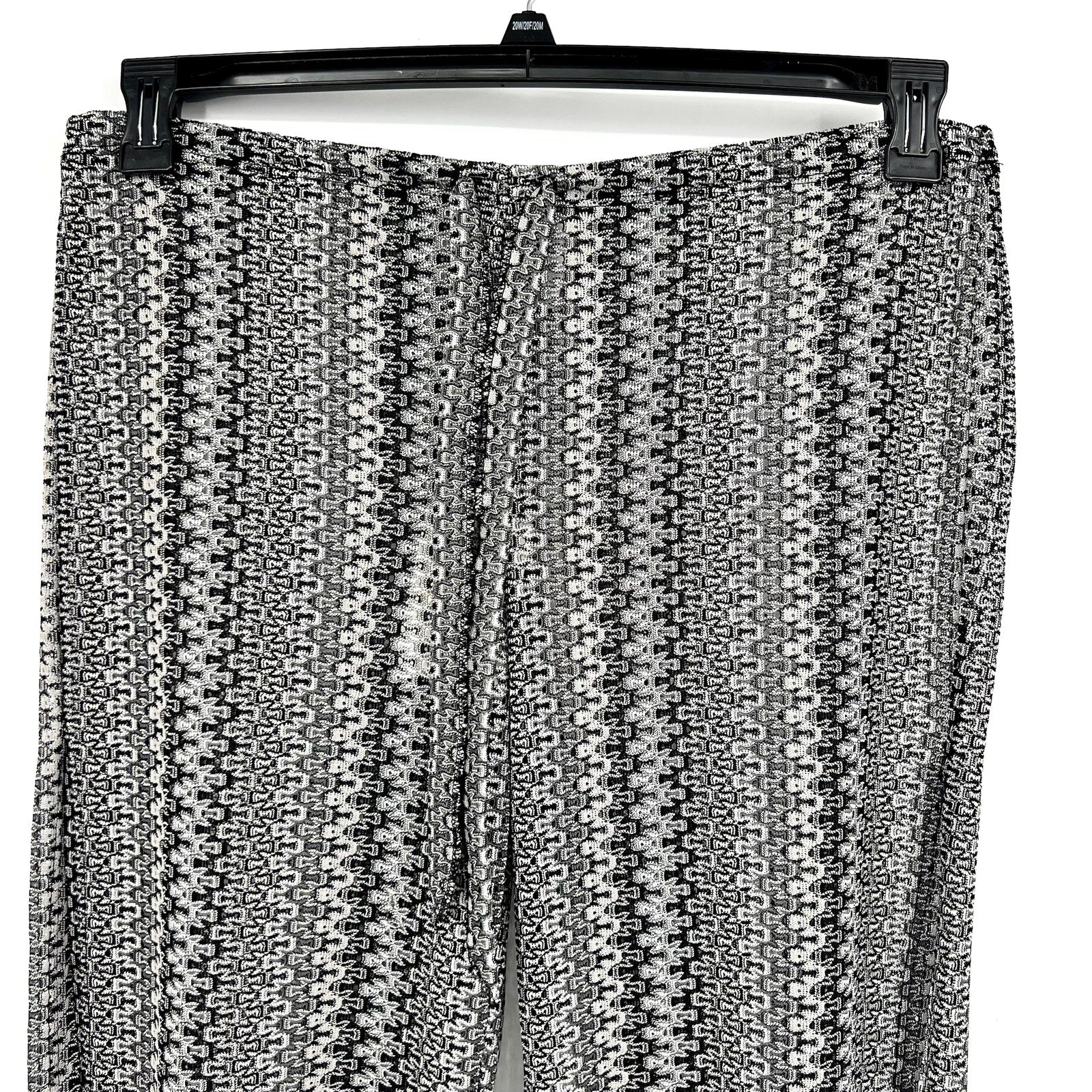 BECCA Women's Granite Bay Crochet Cover-Up Pants Medium Black Split-Leg NWT