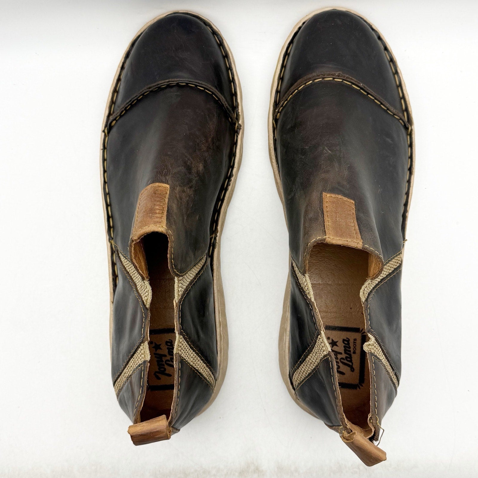Tony Lama Mens Ankle Boots US 14 EU 47 Brown Leather NWOB