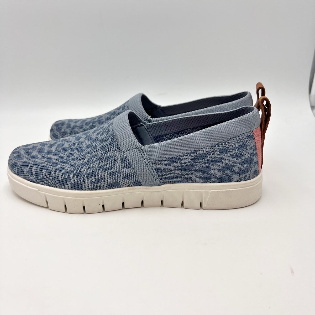 Ryka Womens Hera Slip-on Casual Sneakers Size 6 M EU 36 Blue Print NWOB