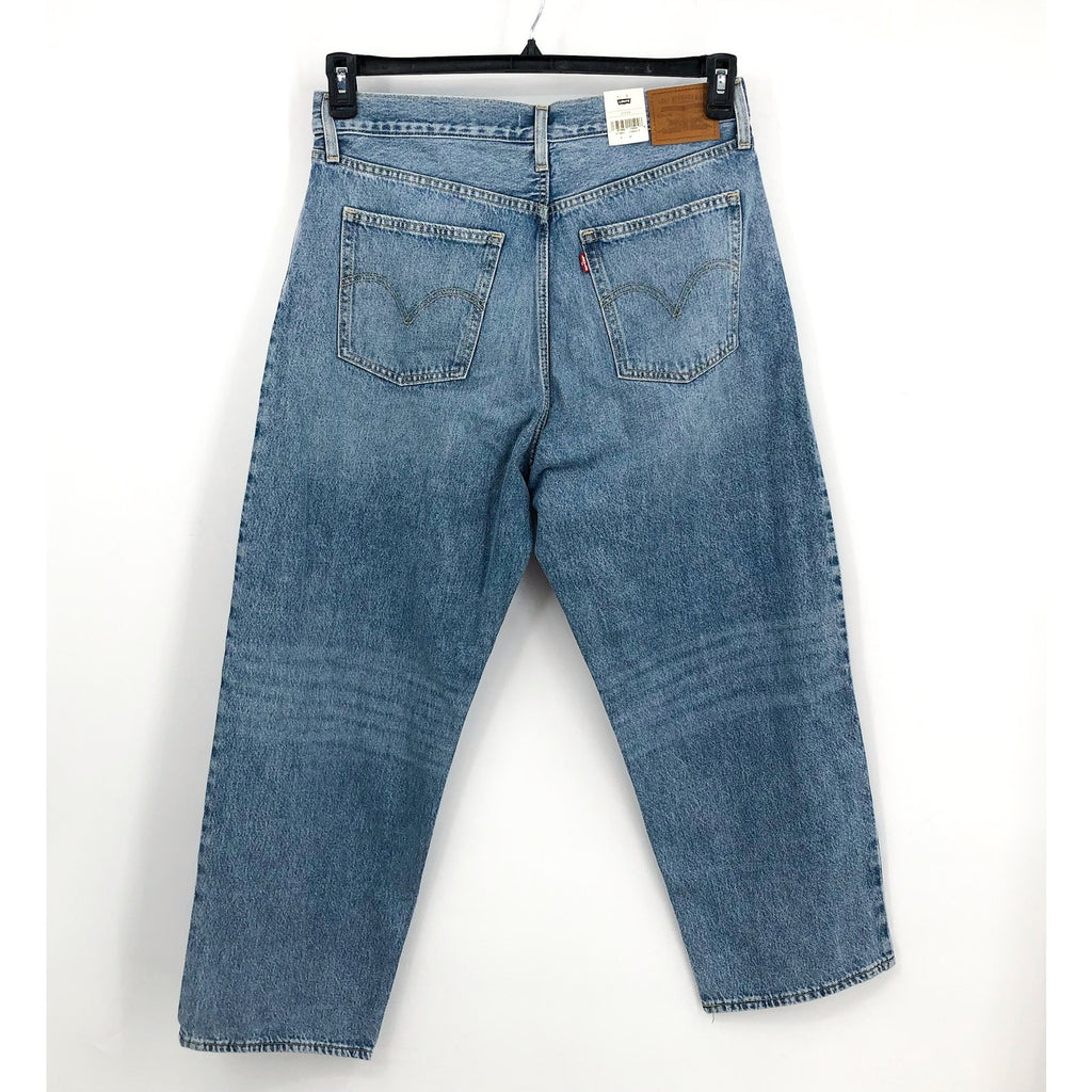 LEVI'S Womens Dad Straight Jeans 31x30 US 12 Blue Far and Wide NWT 79770-0019