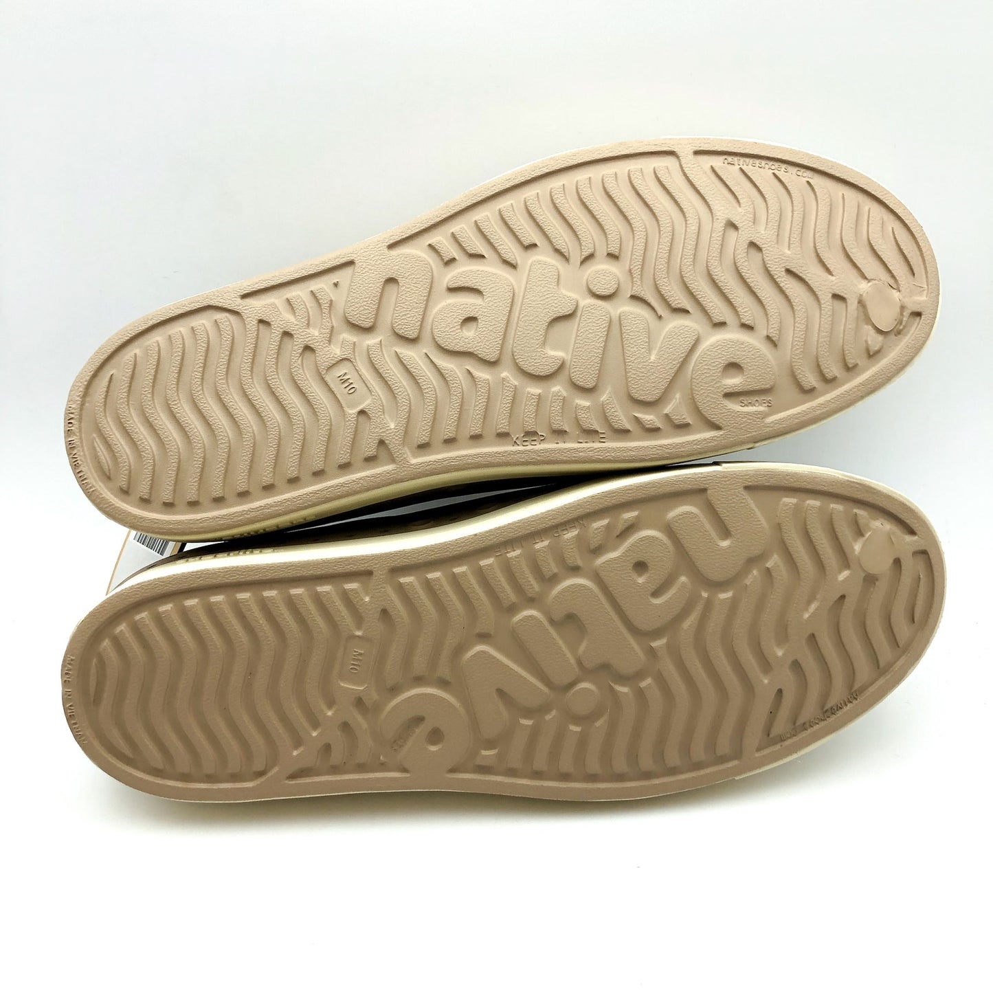 Native Mens Jefferson EVA Slip On Sneaker Shoes US 10 EU 44 Brown Tan NIB