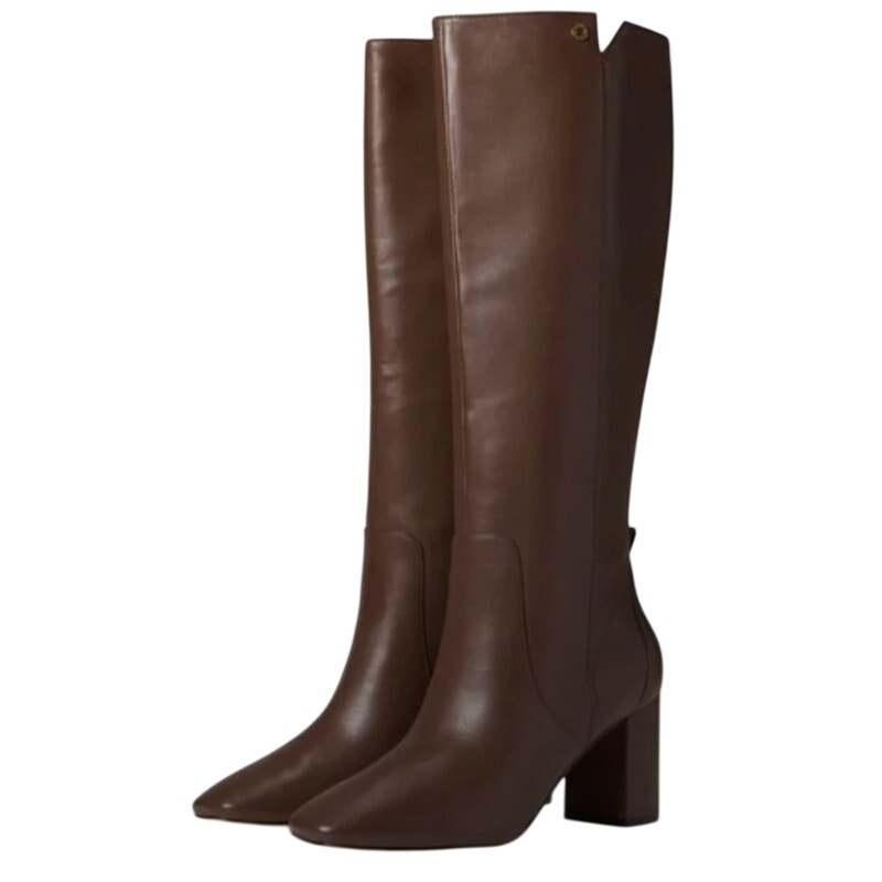 Cole Haan Womens Chrystie Knee High Boot US 8.5 EU 39 Brown Leather NWOB