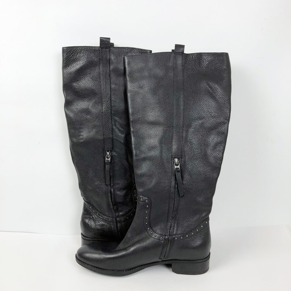 Sam Edelman Womens Prina 2 Knee High Boots Size 11 M Black Leather NWOB