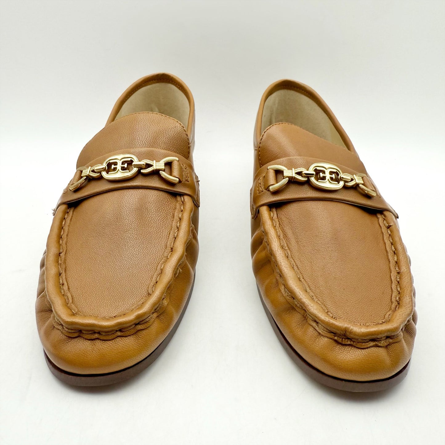 Sam Edelman Womens Lucca Flat Loafers US 6 M EU 36 Tan Brown Leather NIB