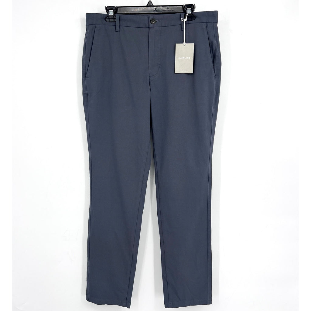 EVERLANE Men's The Performance Chino 32x32 Slate Blue Uniform Slim Fit Pants NWT