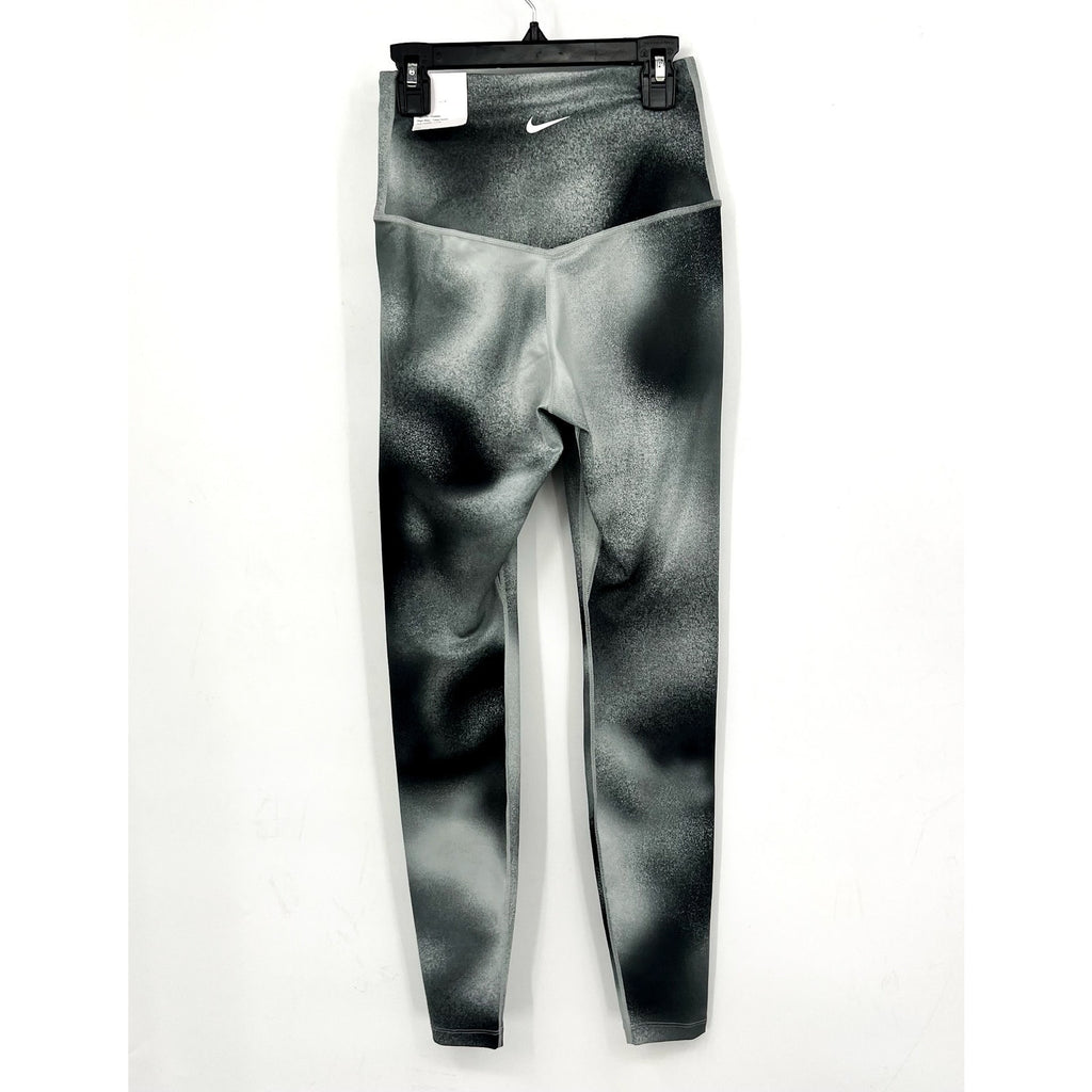 NIKE Women's One Dri Fit Leggings XS Black Print Full Length High Rise NWT