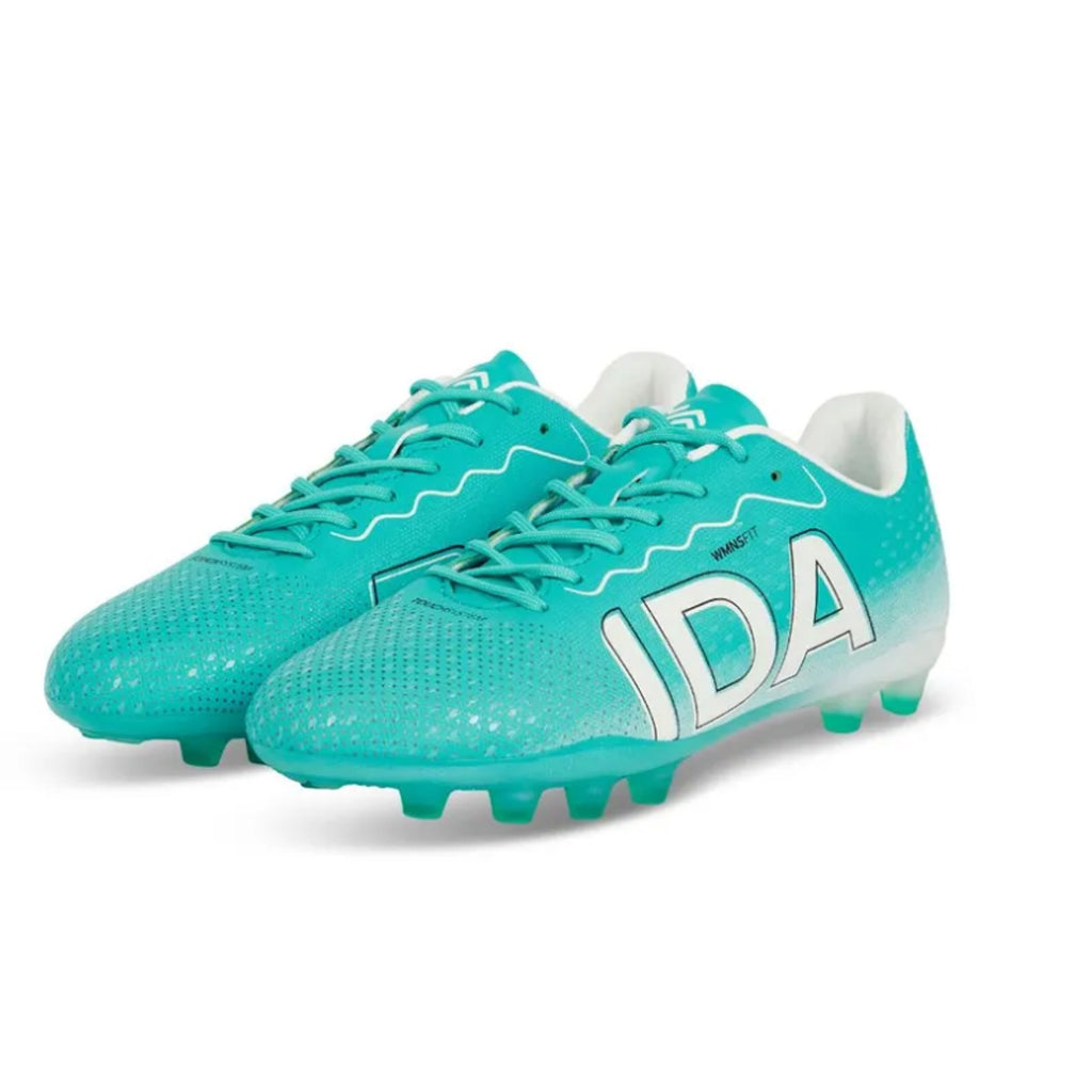 IDA Women's Rise Club FG Molded Soccer Cleats Size 7 Teal White NWOB