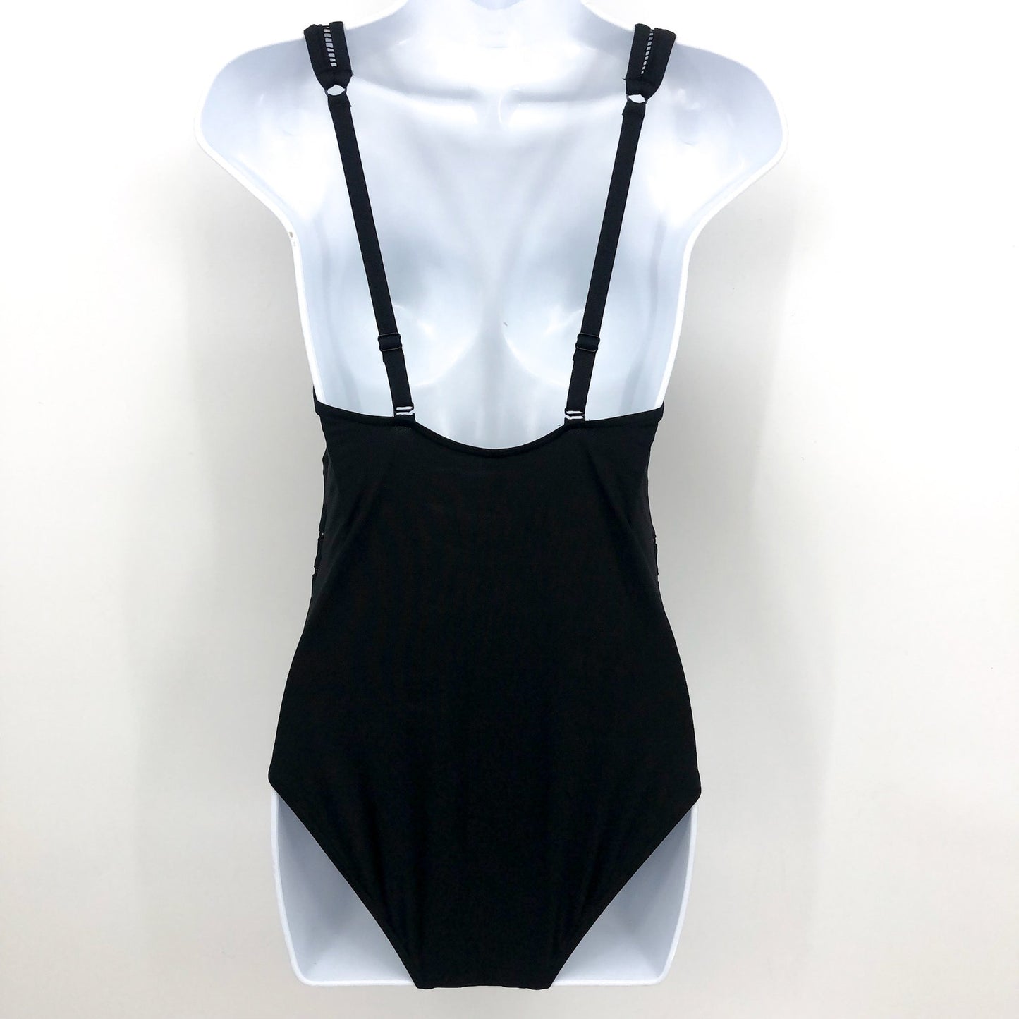 SEA LEVEL SWIM Women's One Piece Swimsuit US 6 Black Multi-fit Waisted NWT