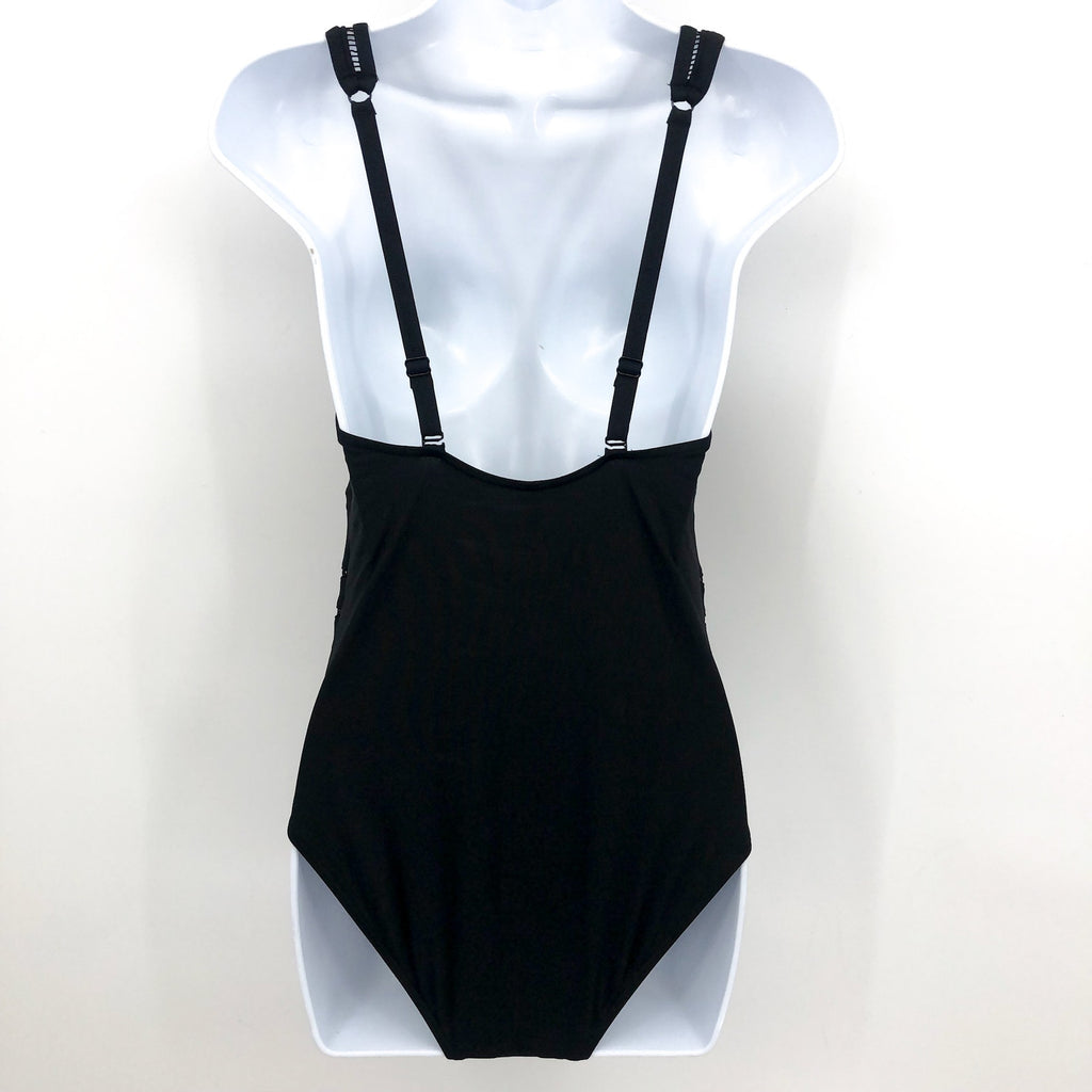 SEA LEVEL SWIM Women's One Piece Swimsuit US SIZE 6 Black Multi-fit Waist NWT