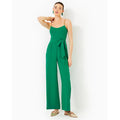 LILLY PULITZER Women's Zemira Sleeveless Jumpsuit Size 16 Green Fiddle Leaf NWT