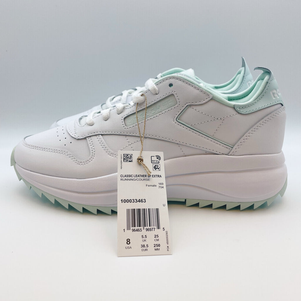 Reebok Lifestyle Women Classic SP Extra Sneaker US 8 M EU 38.5 White Leather NIB