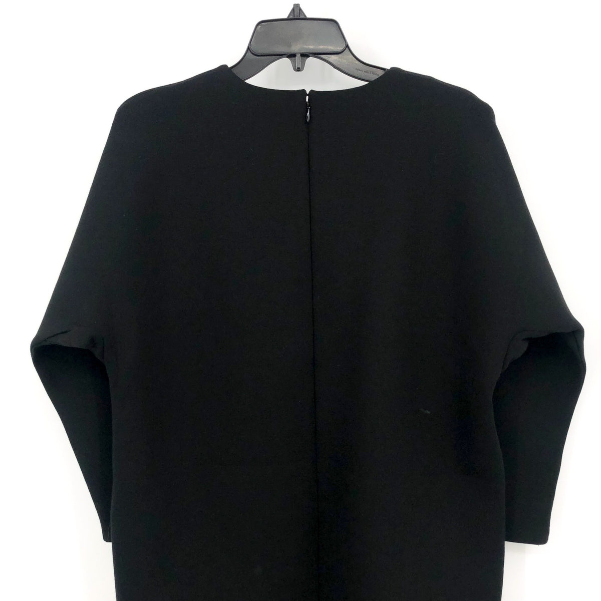 EVERLANE Scuba Tunic Dress XS Black Thick Knit Relaxed Fit 3/4 Sleeve NWOT