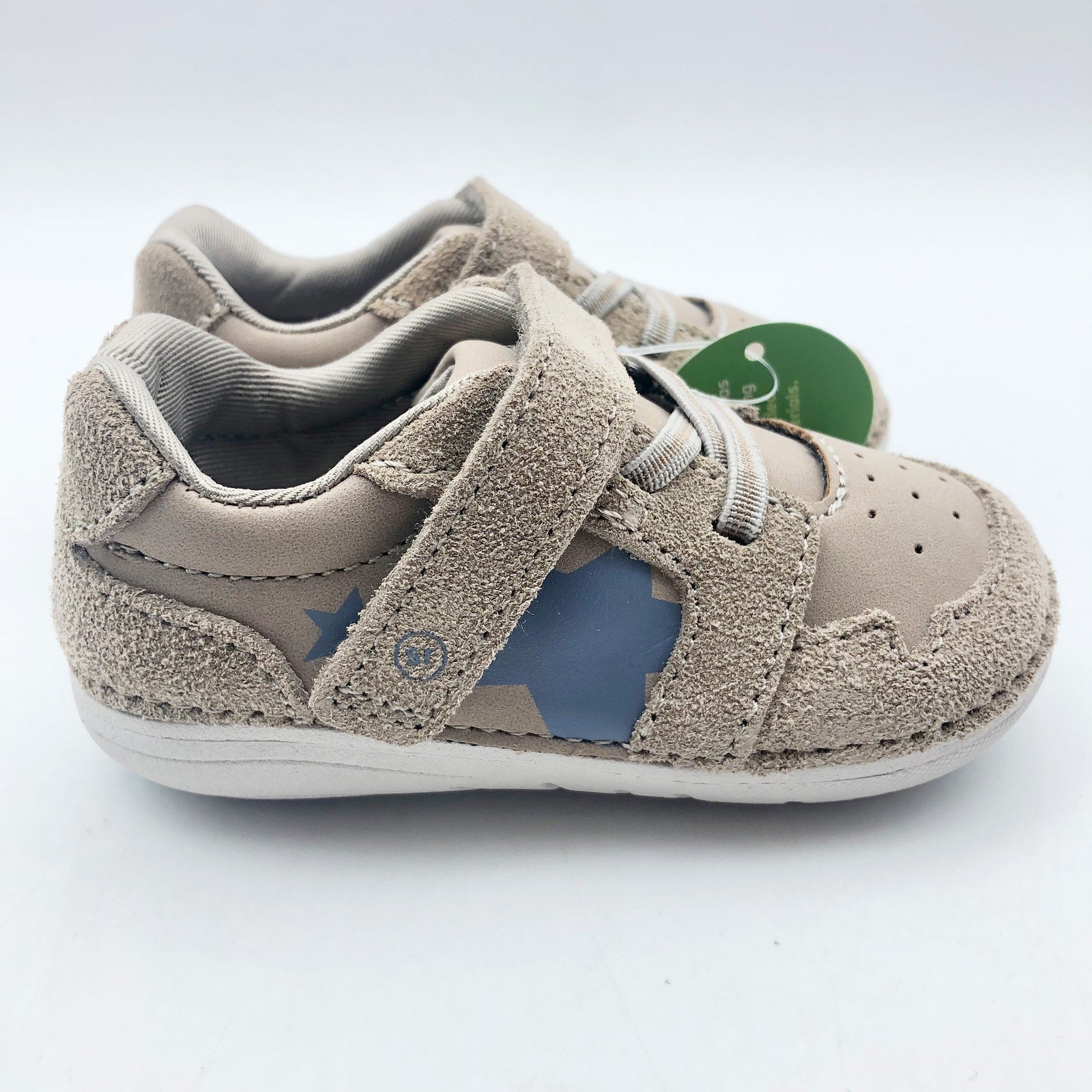 Stride Rite Boys SM Waverly Baby - Toddler Shoes Size 4 WIDE Walnut Brown NIB