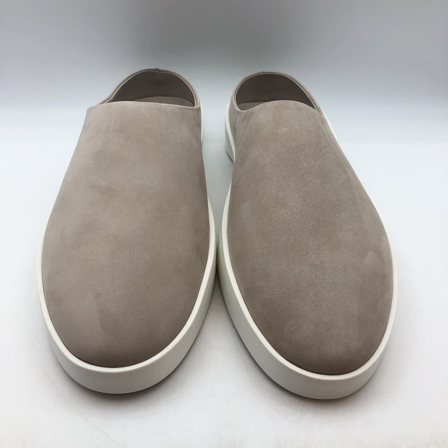 Wolf & Shepherd Cruise Mule Slip On WOMENS 8 MENS 6.5 Warm Gray Leather NIB