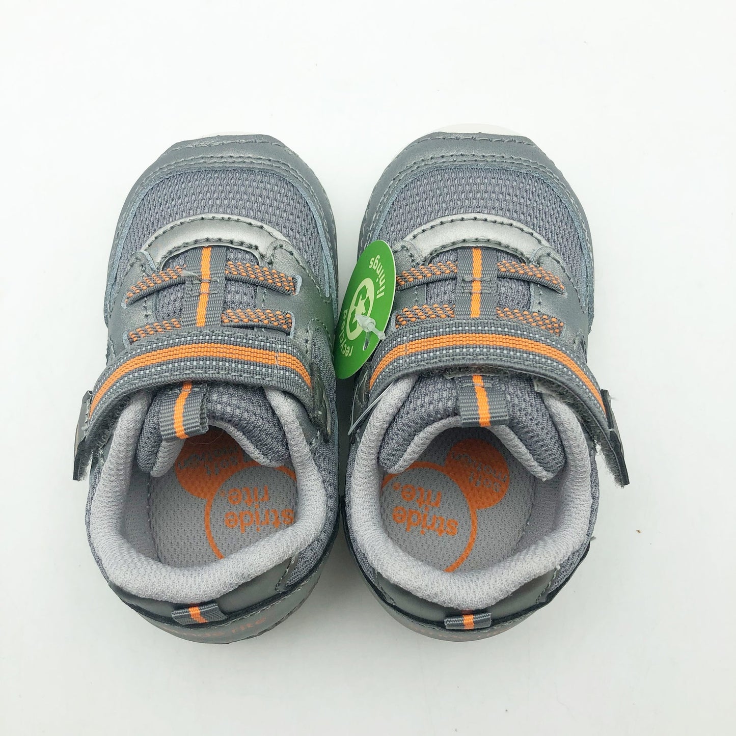 Stride Rite Boy's Sneaker SM Turbo Size 3 Wide Toddler Shoes Grey NIB