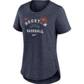 NIKE Women's Houston Astro Rewind T-Shirt Medium Navy Short Sleeve NWT NKMV-EX52