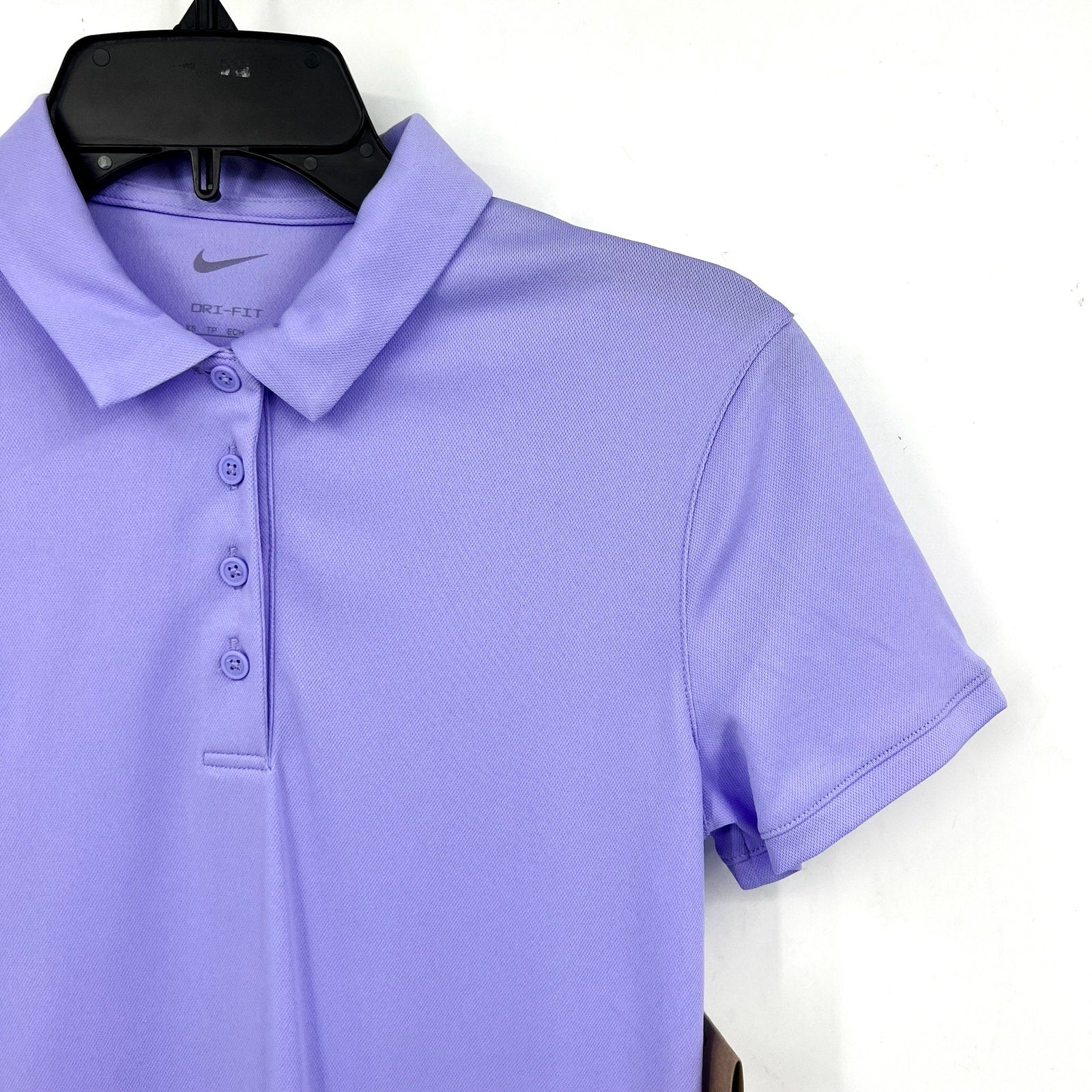 NIKE Women's Dri-FIT Victory Golf Polo Shirt XS Purple Pulse Short Sleeve NWT