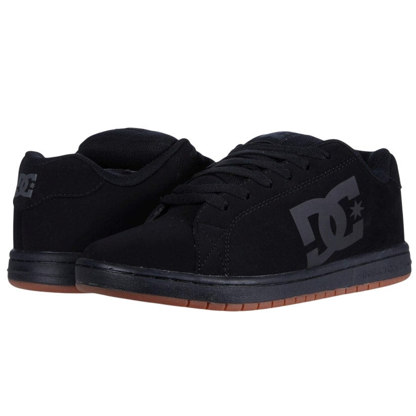 DC Mens Gaveler Low Top Skate Shoes Size 12.5 Black Casual Sneaker NWOB