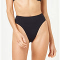 L*SPACE Women's Savannah Classic High Waist Bikini Bottoms Small Black NWT