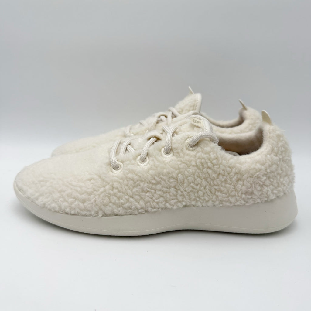 AllBirds Womens Runner Fluff Sneakers US 9 EU 39 White Merino Wool Comfort NIB