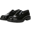 Franco Sarto Womens Darby Loafers Size 10 M EU 41 Black Faux Patent NIB