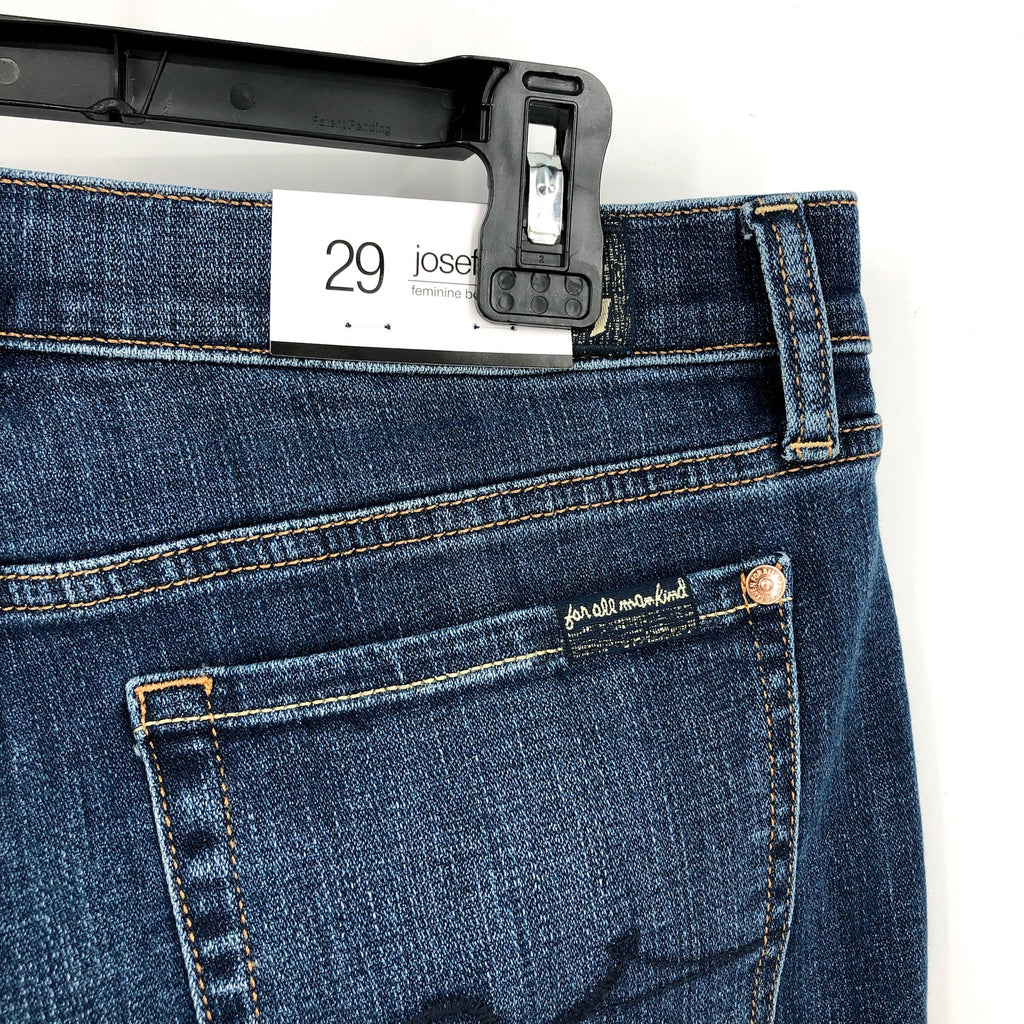 7 FOR ALL MANKIND Womens Josefina Feminine Boyfriend Jeans Size 29 US 8 Blue NWT