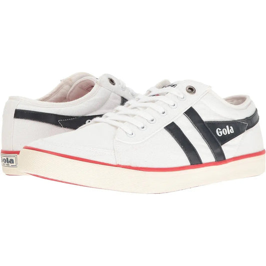 Gola Mens Comet Sneakers EU 43 US 10 White Navy Red Canvas NIB