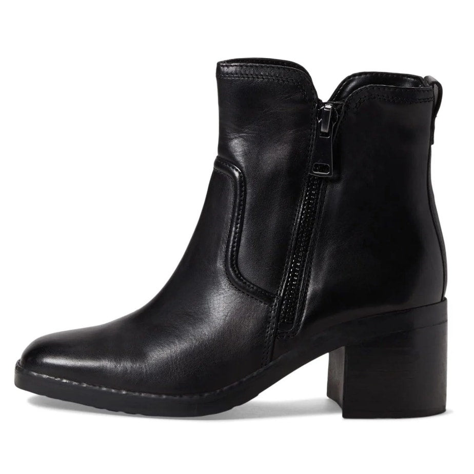 Naturalizer Womens Emmy Ankle Boots Size 8.5 EU 39 Black Leather NIB