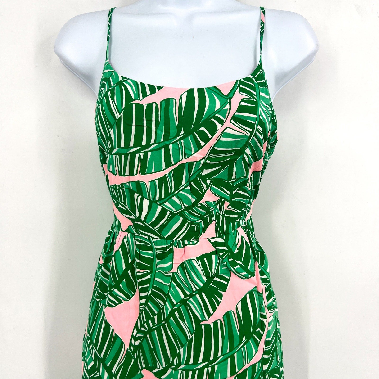 LILLY PULITZER Womens Teresa Maxi Dress XS Green Pink Lets Go Bananas NWT