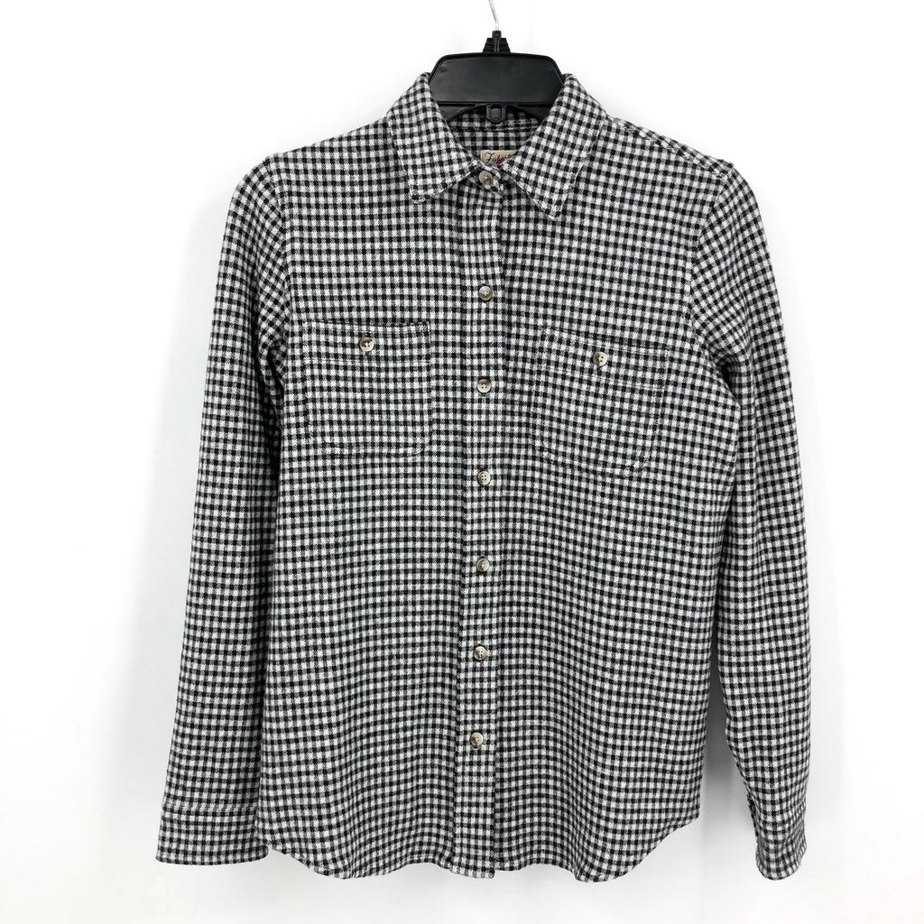 FAHERTY Men's Legend Sweater Shirt XS Black White Encinitas Gingham Check NWT