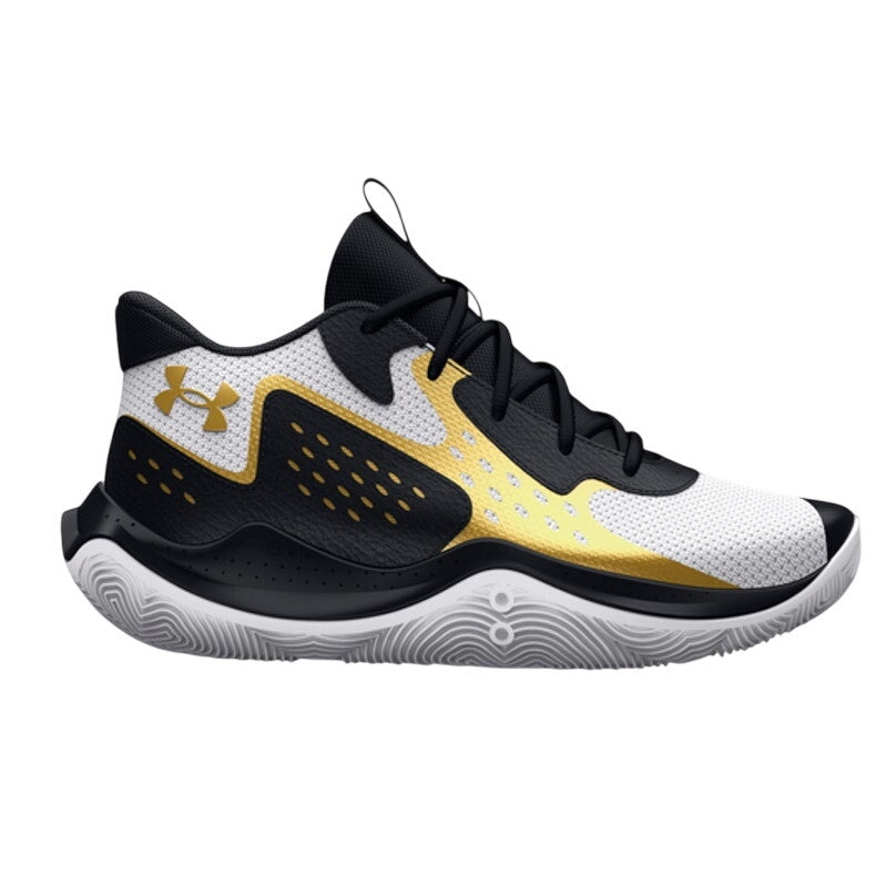 Under Armour Boys GS Jet '23 Basketball Sneakers US 5 YOUTH Black Gold NIB