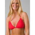 PRANA Women's Sunkissed Bikini Top Small Carmine Red Cross Back Stretch NWT