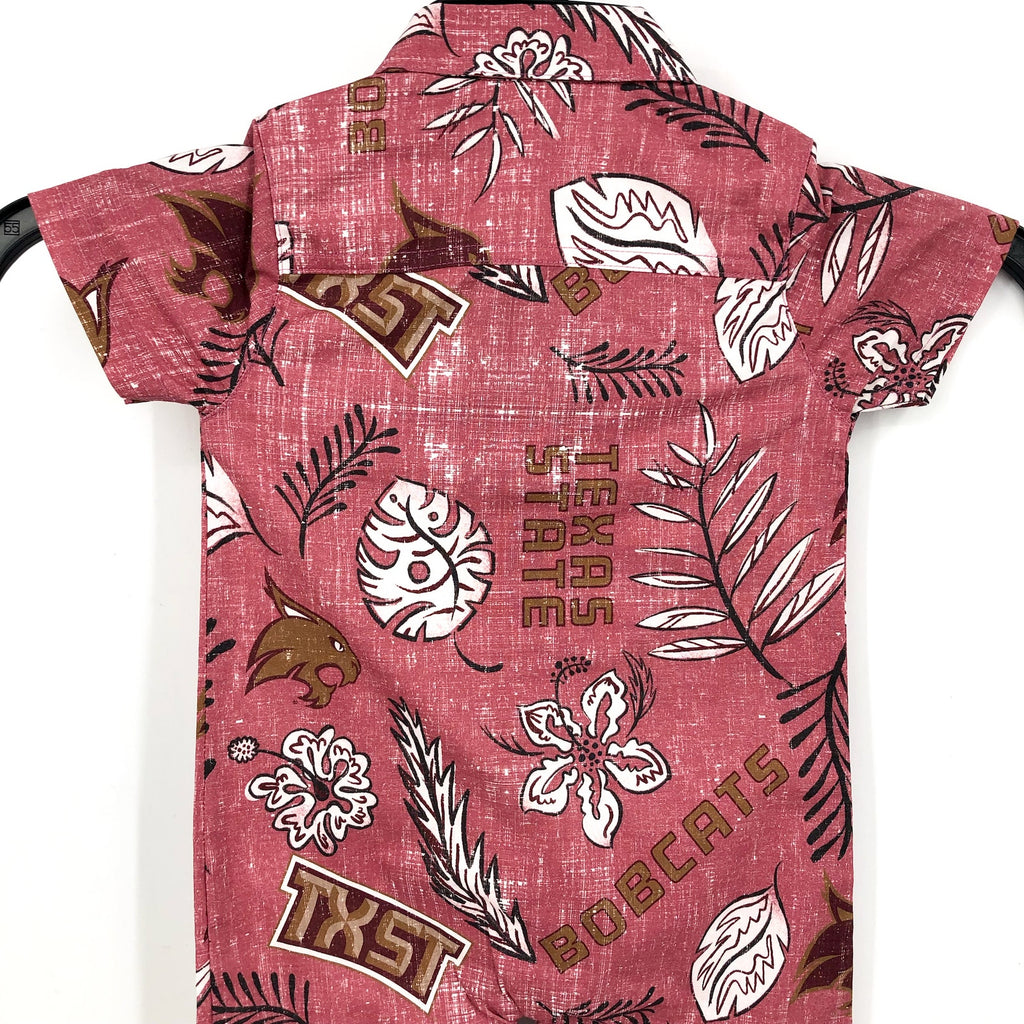 WES & WILLY Infant Romper 12 Months Brick Red Texas State Bobcats One Piece NWT