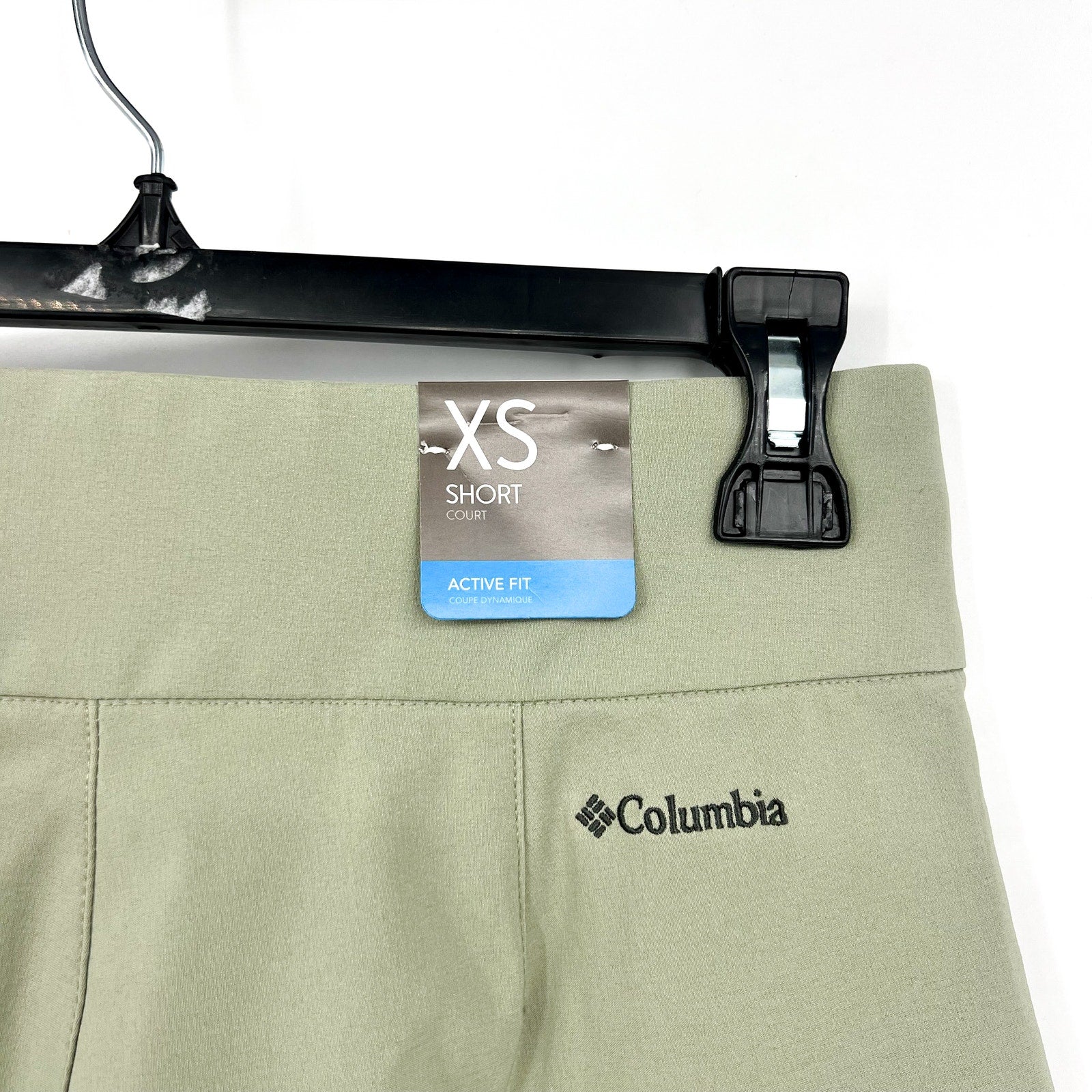 COLUMBIA Women's All Seasons Shorts XS Safari Green Omni Shade UPF 50 NWT
