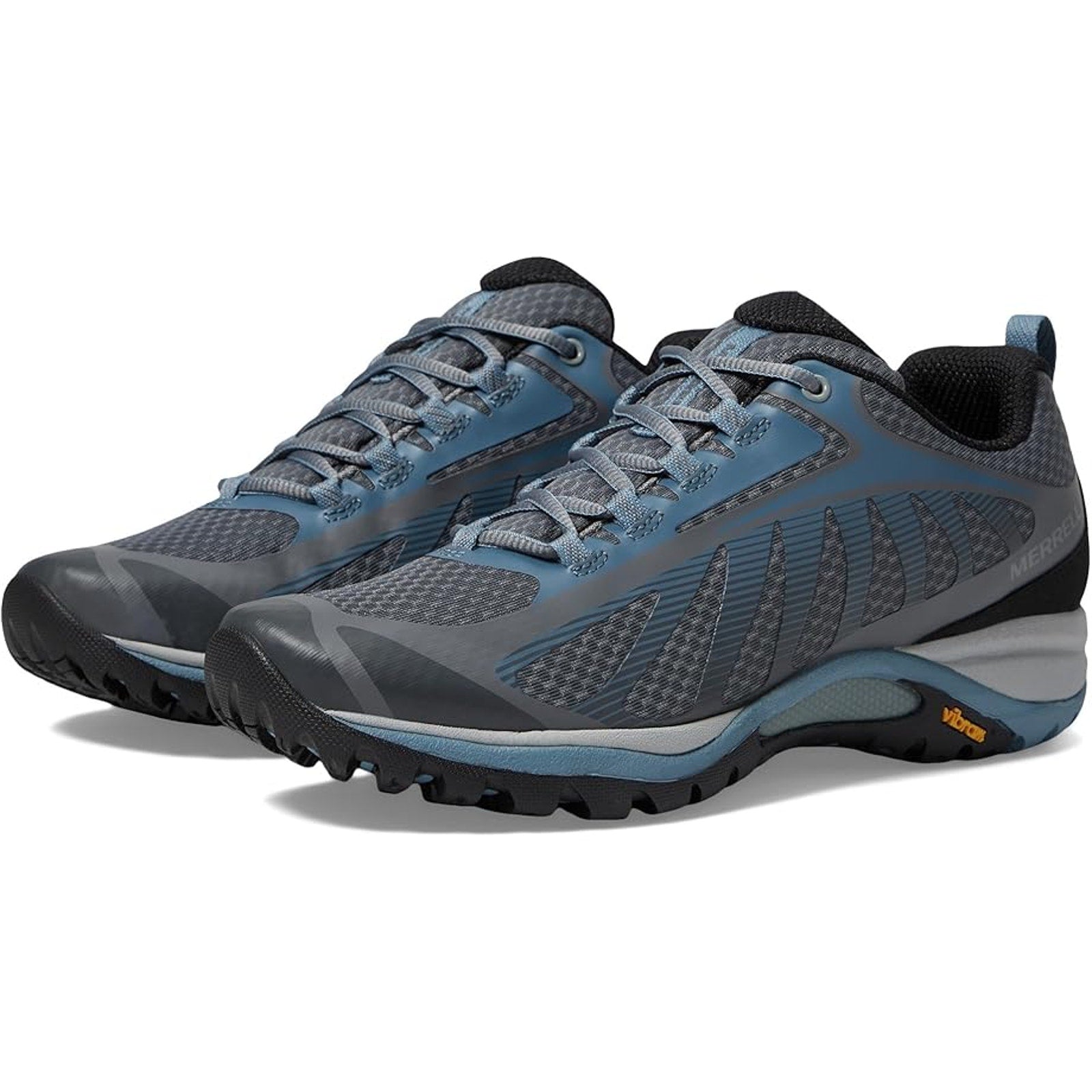 Merrell Womens Siren Edge 3 Hiking Shoes Size 7.5 WIDE Blue Grey Waterproof NWOB