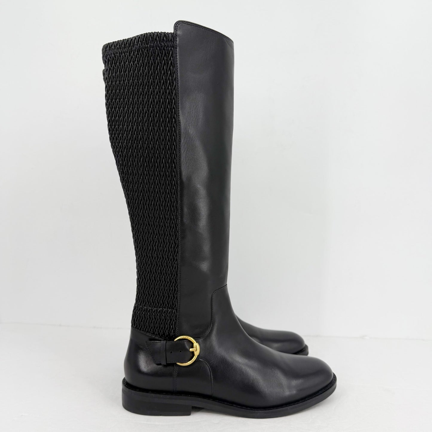 Cole Haan Womens Clover Knee High Boots US 8 M EU 38.5 Black NWOB