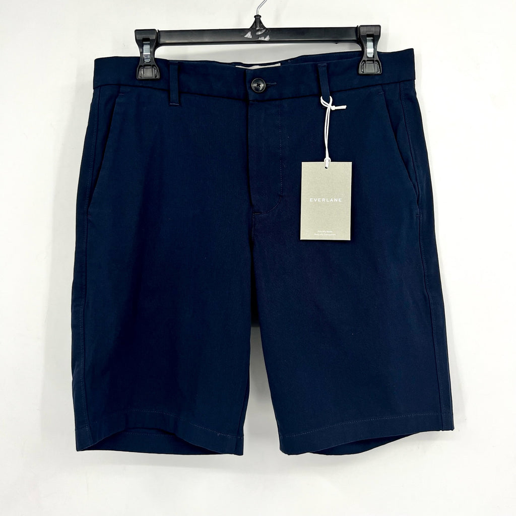 EVERLANE Men's The 9" Performance Chino Shorts Size 30 Navy Blue NWT
