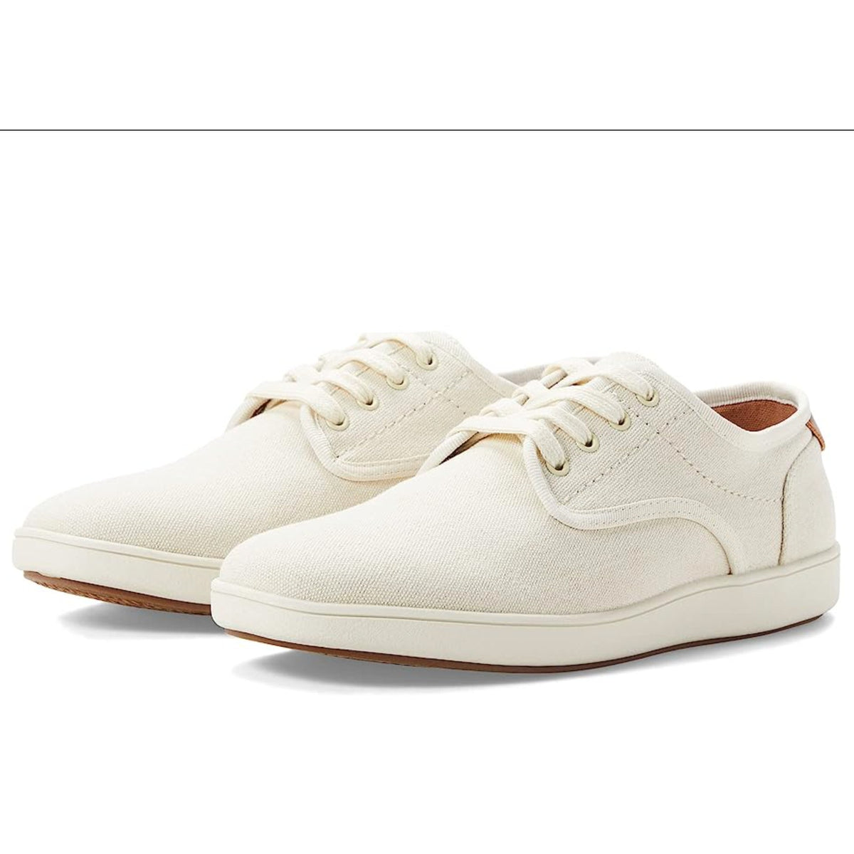 STEVE MADDEN Mens Fenta Casual Sneakers Size 9.5 M Cream White Fabric NIB