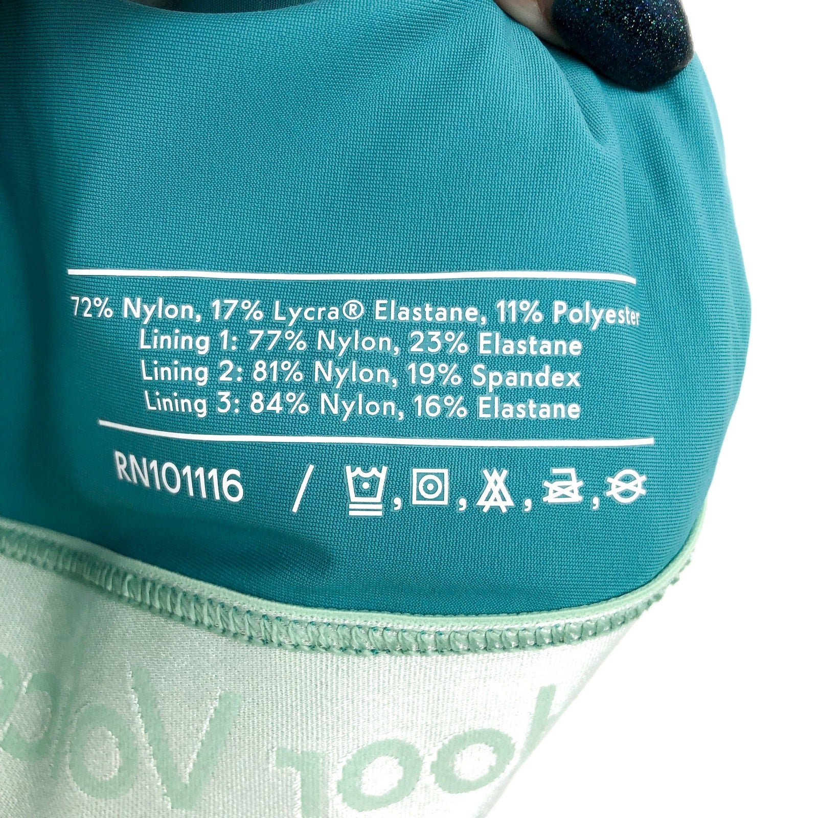 OUTDOOR VOICES Women's Doing Things Bra XXS Blue Green Racerback NWT