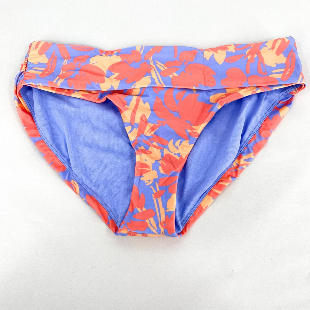 PRANA Women's Marta Bikini Bottom XS Pink Morning Glory Bloom Hipster NWT