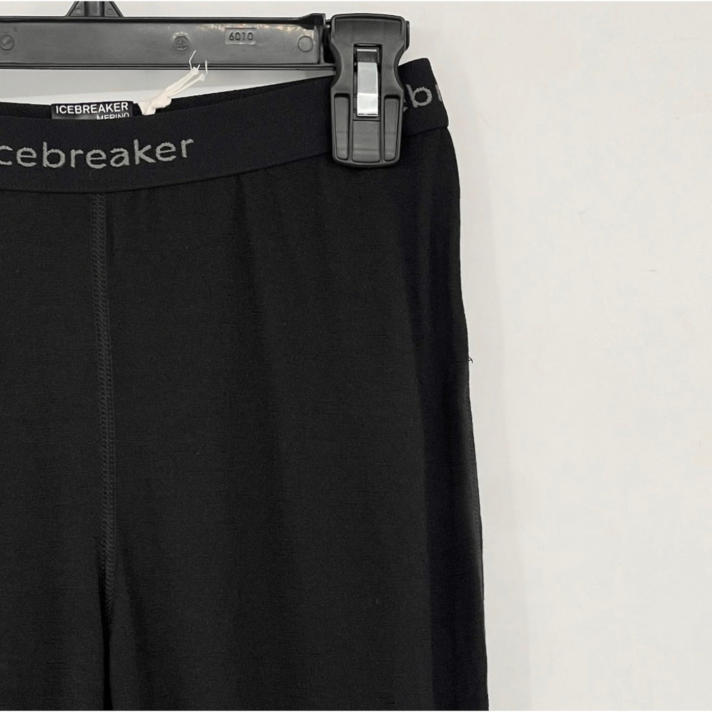 ICEBREAKER Women's Merino 200 Oasis Thermal Leggings XS Black Base Layer NWT