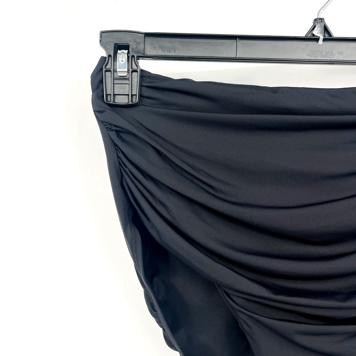 LAUREN RALPH LAUREN Slimming High Waist Bikini Bottom Size 14 Black Beach Club