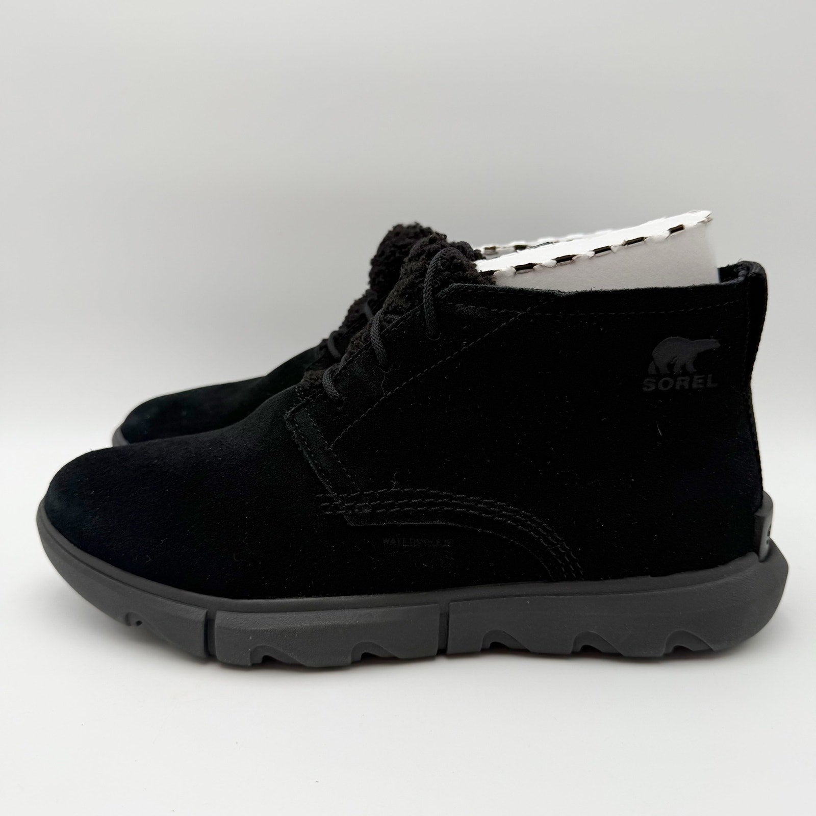 Sorel Women Explorer Next Drift Bootie US 9.5 EU 40.5 Black Suede Waterproof NIB