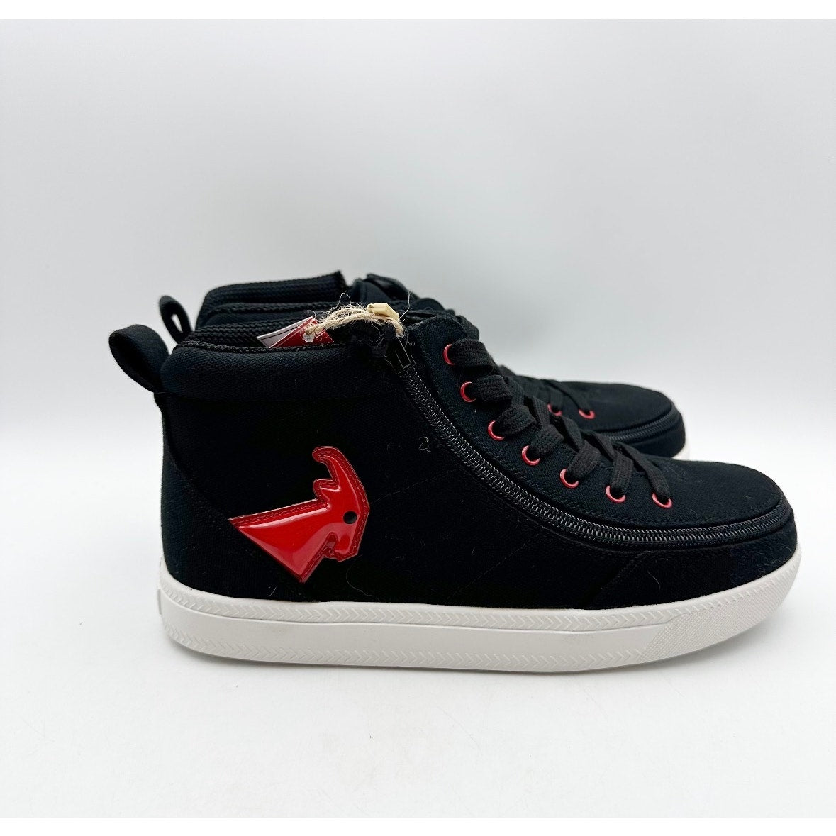 Billy Big Kids Classic DR High Sneaker Size 5 Wide EU 37 Black Red Light Up NIB