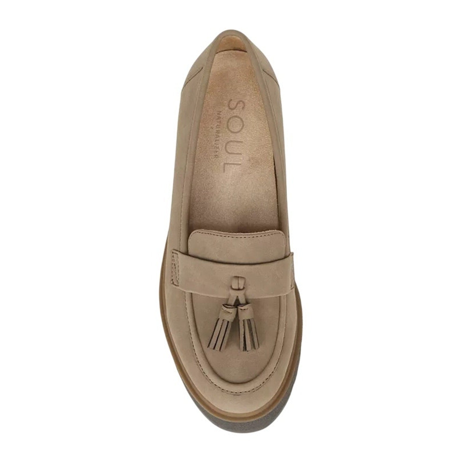 Soul Naturalizer Womens Josie Loafers US 6.5M EU 36 Taupe Slip-on NIB