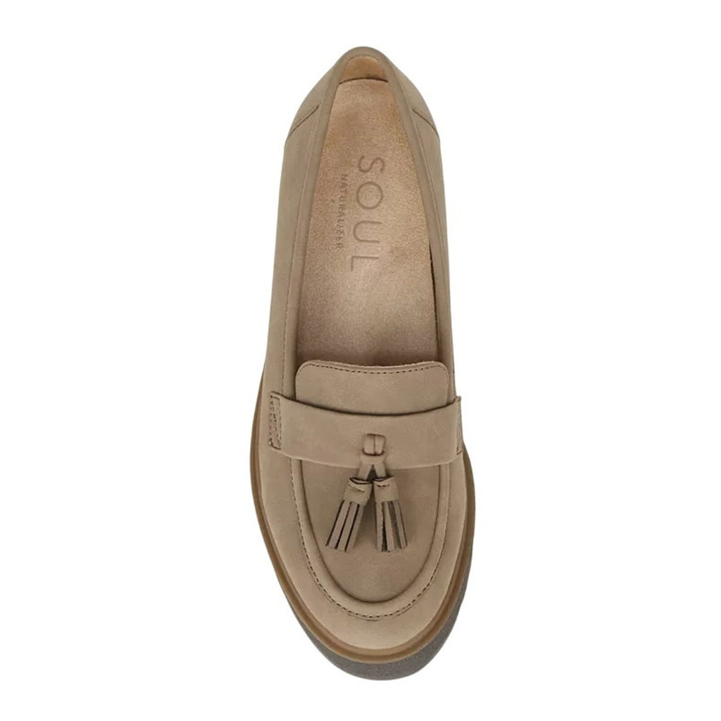 Soul Naturalizer Womens Josie Loafers Size 6.5M EU 36 Taupe Slip-on NIB