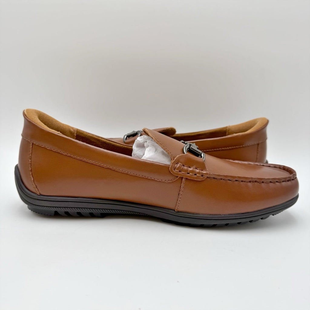 Marc Joseph New York Mens Elliot Road Loafers Size 8.5 Wide Brown Leather NIB